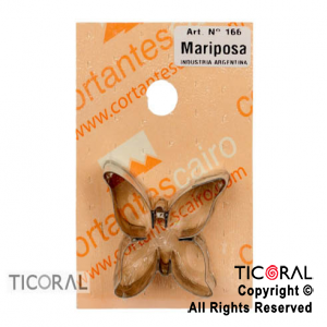 CORT C 166 MARIPOSA HOJALATA x 1